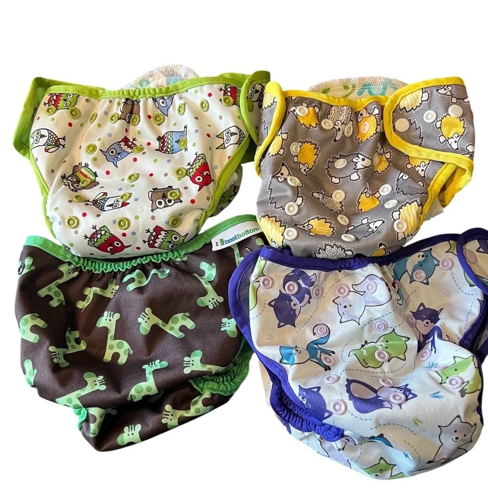 Bestbottom Cloth Diaper Covers (4) Kids Multicolor - OS